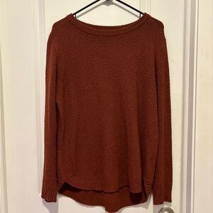 Pink Clover Brick Red Crew Neck Sweater
